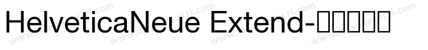 HelveticaNeue Extend字体转换